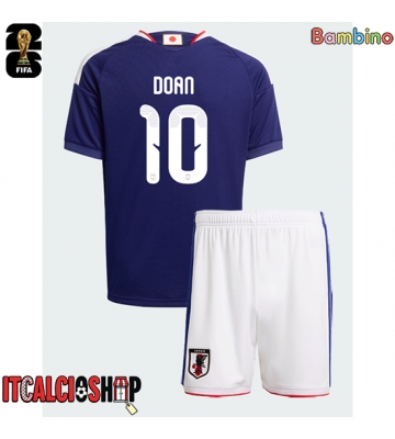 Giappone Ritsu Doan #10 Prima Maglia Bambino Mondiali 2026 Manica Corta (+ Pantaloni corti)